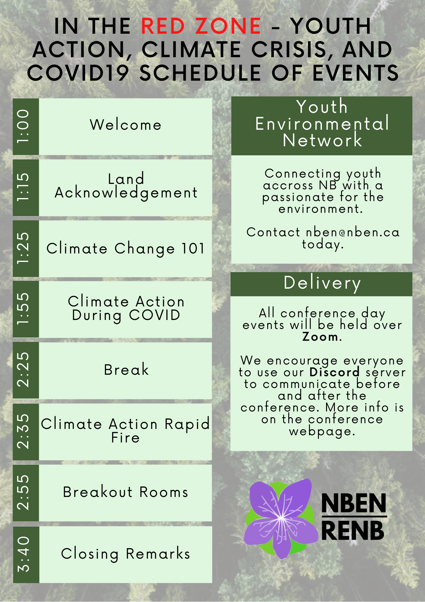 Youth Climate Conference Schedule page 001